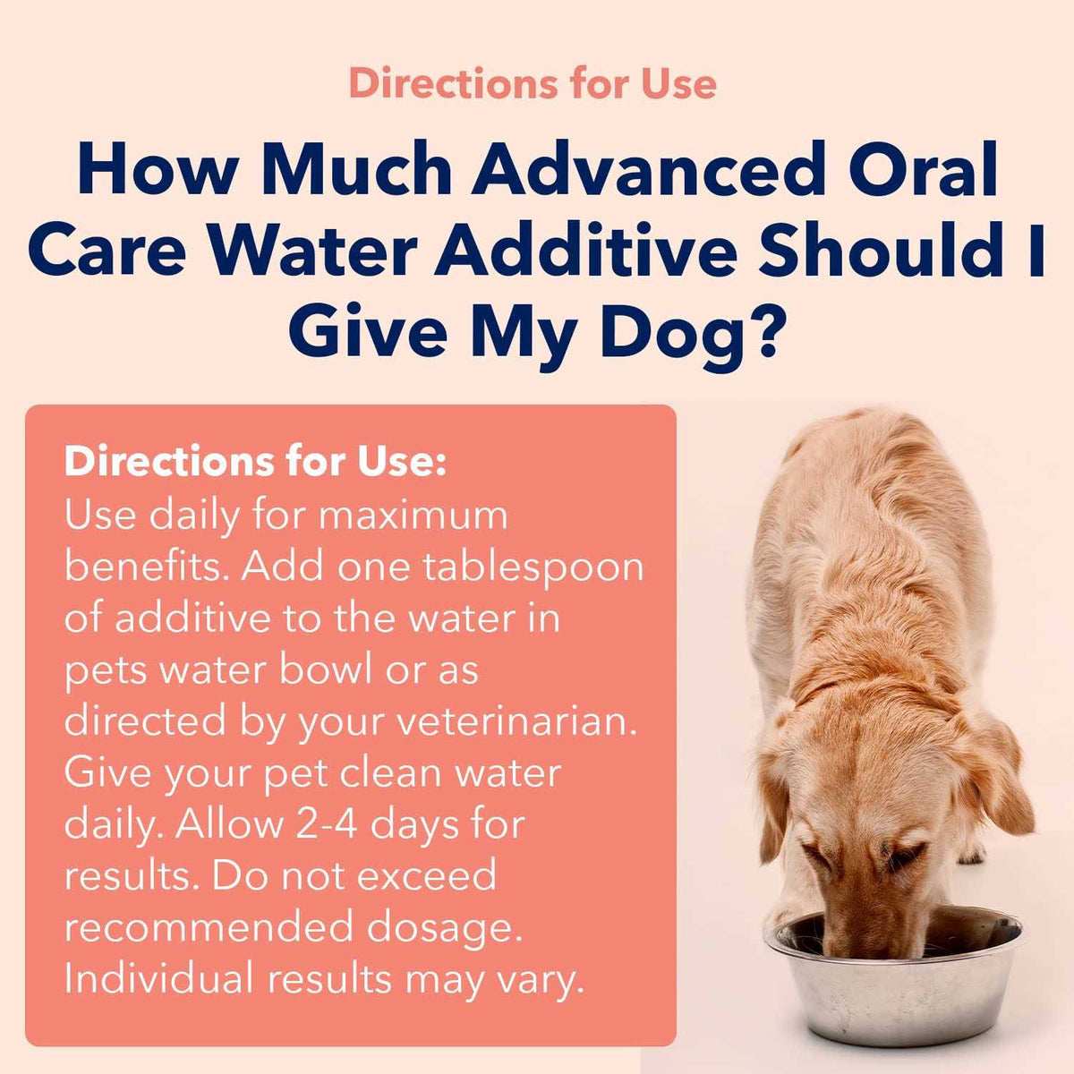 Advanced Oral Care Water Additive for Dogs X1087