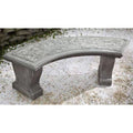 Alpine Stone Curved Leaf Bench A819713