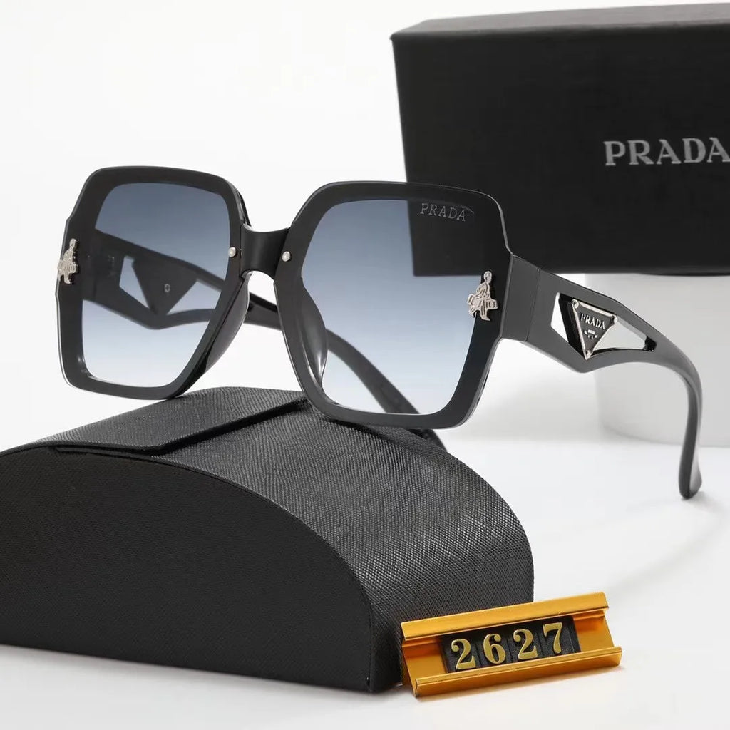 Polarized Triangular Hollow Temple Sunglasses J180895