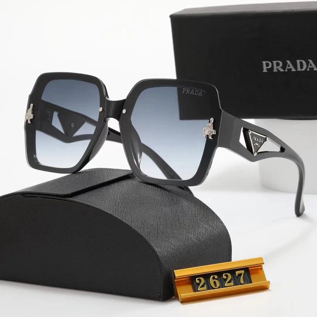 Polarized Triangular Hollow Temple Sunglasses J180895