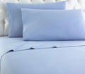 100% Cotton Flannel Sheet Set Light Blue King Size W239054