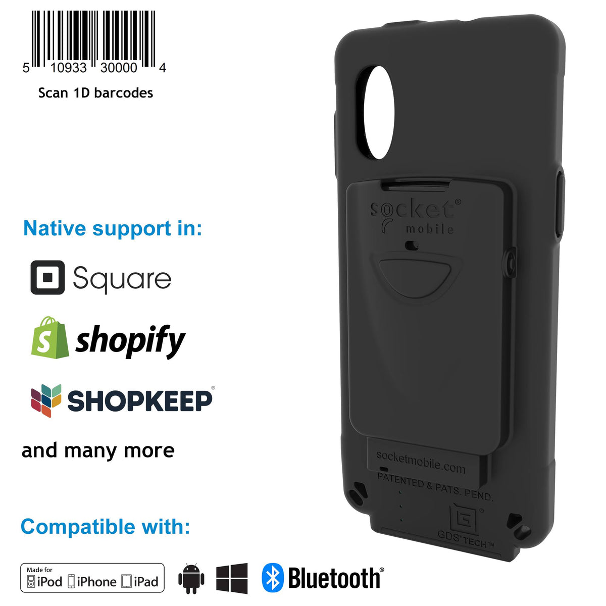 Wireless Bluetooth Linear Imager Scanner B424698