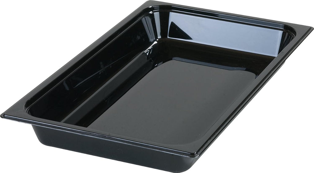High-Heat Full-Size Food Pan, 7.6 qt, 20-3/4 x 12-3/4 x 2-1/2", Black (Case of 6) T322