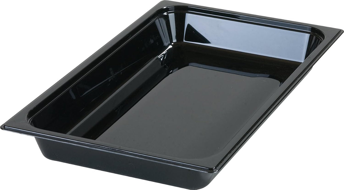High-Heat Full-Size Food Pan, 7.6 qt, 20-3/4 x 12-3/4 x 2-1/2", Black (Case of 6) T322