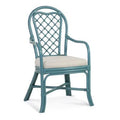 Blue and Cream Stripe Arm Chair (Set of 2) X84474