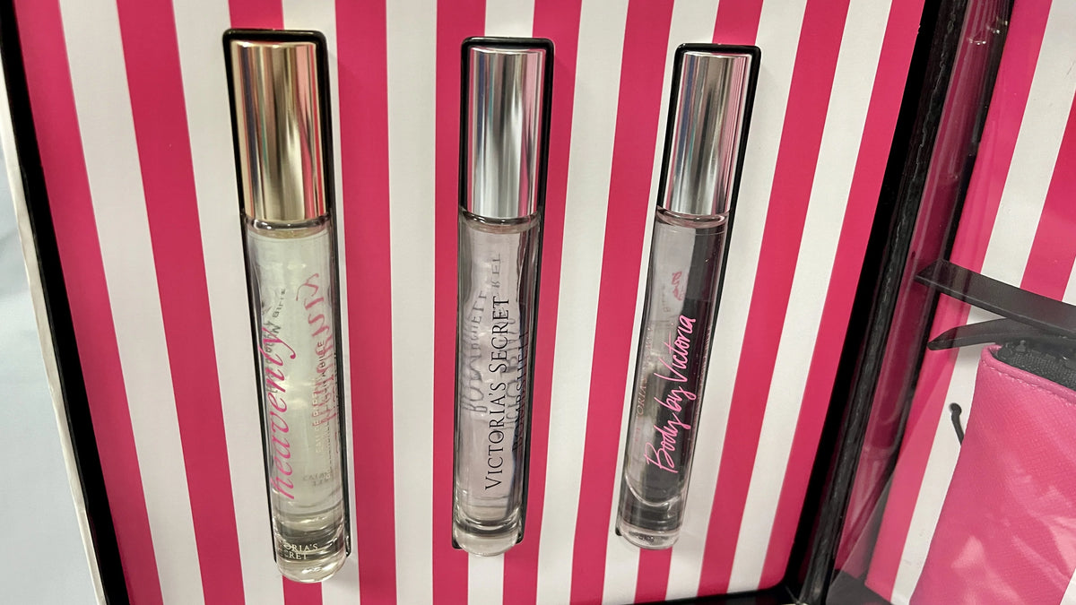 3 Pc Eau De Parfum Perfume Set with Pouch L8804