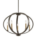 Old Bronze 5-Light Candle-Style Chandelier R2302