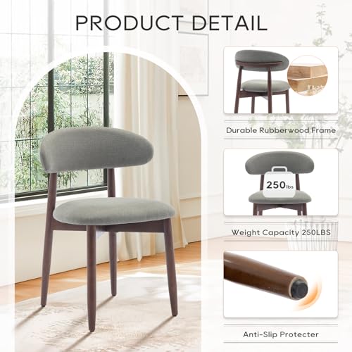 Green Fabric Upholstered Dining Chairs Set of 4 F1352