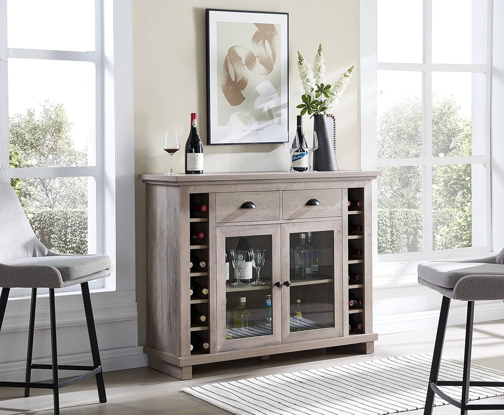 Charcoal Bar Cabinet Server Sideboard S9566