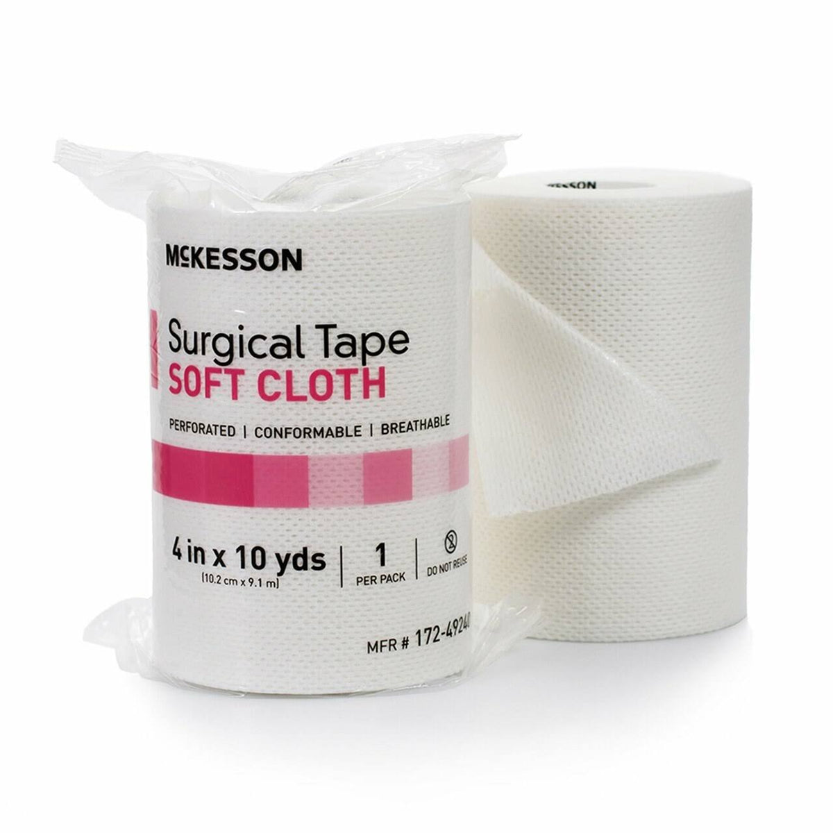 White Cloth Medical Tape, 4 inch x 10 Yard T4755