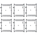 Steel Frame Gate Kit, 36x22-60x22 Wide Opening Up to 7& High (6 Pack) K77417