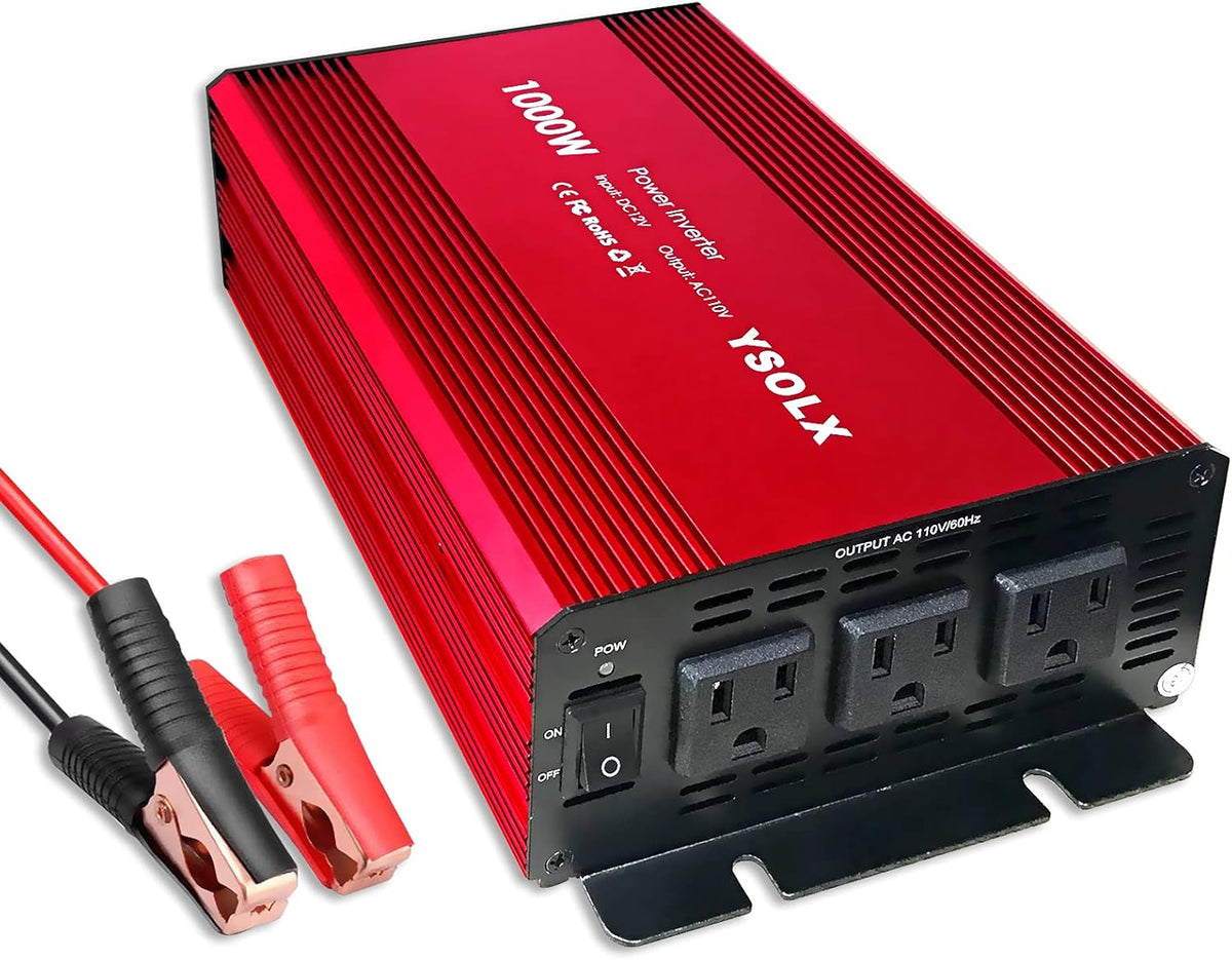1000W Modified Sine Wave Power Inverter with 3 AC Outlets P1492