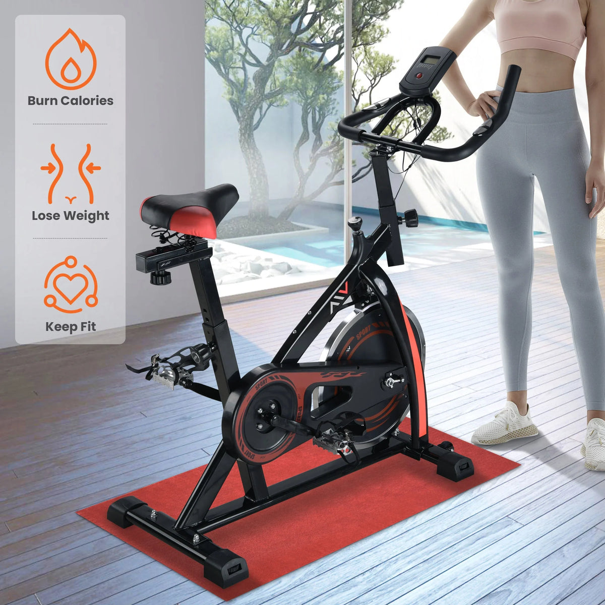 Foldable Stationary Upright Exercise Bike L934