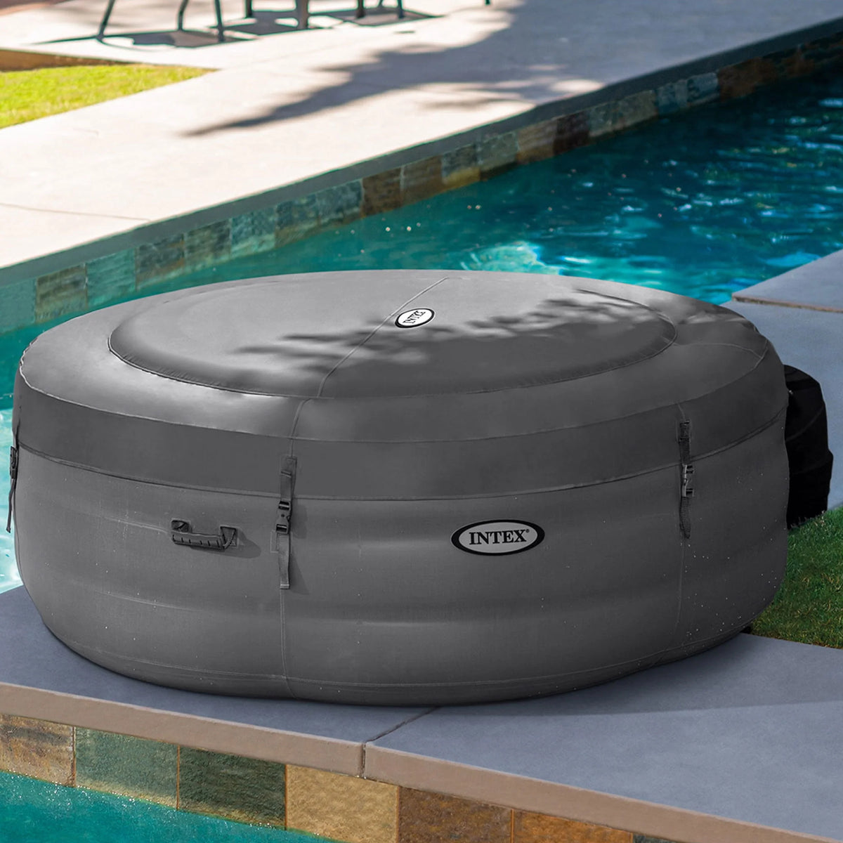 77in x 26in Inflatable Hot Tub with Filter Pump & Cover X984456