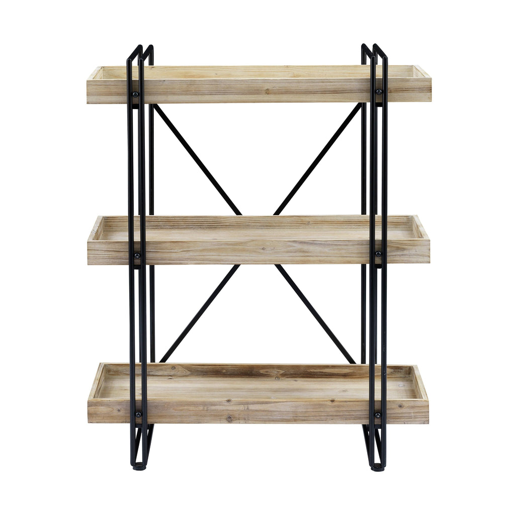 White Washed Natural Bookcase P72282
