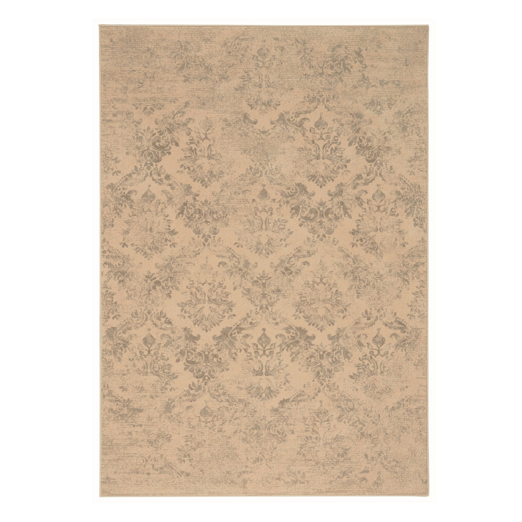 Silver Rectangle Machine Woven Rugs F234