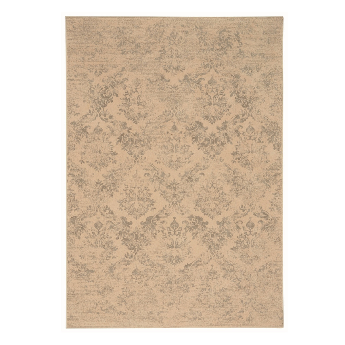 Silver Rectangle Machine Woven Rugs F234