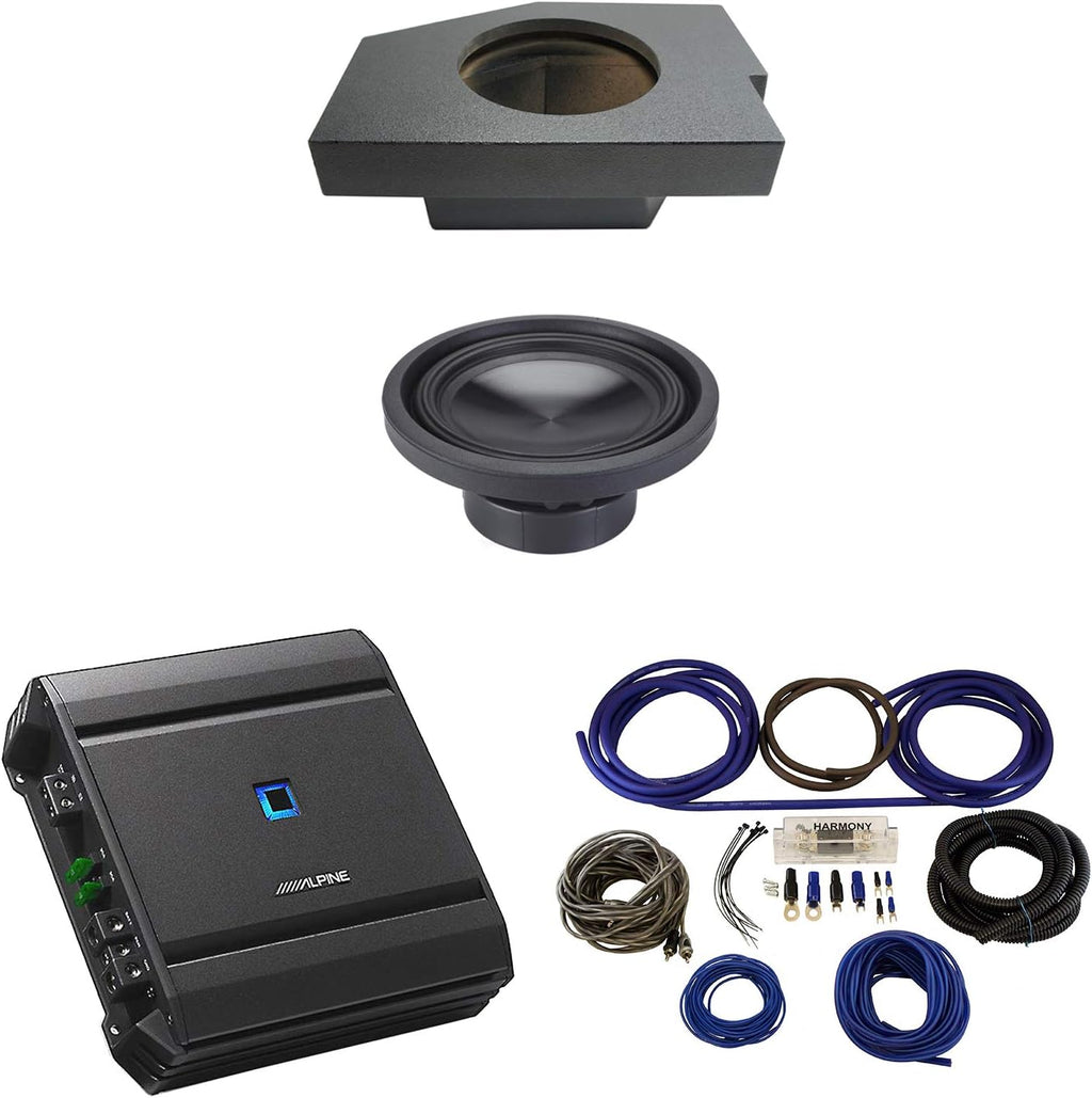 Alpine SWT-10S2 Single 10" Rhino Coated Sub Box Enclosure Q906