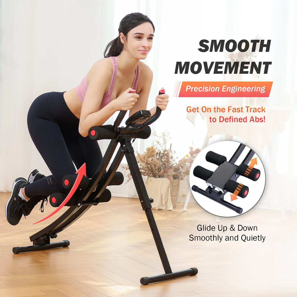 Ab Core Trainer with Display and 4 Incline Levels M61837