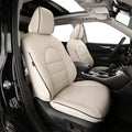 Beige Leatherette Car Seat Covers for Select Toyota Highlander 2014-2019 G86756