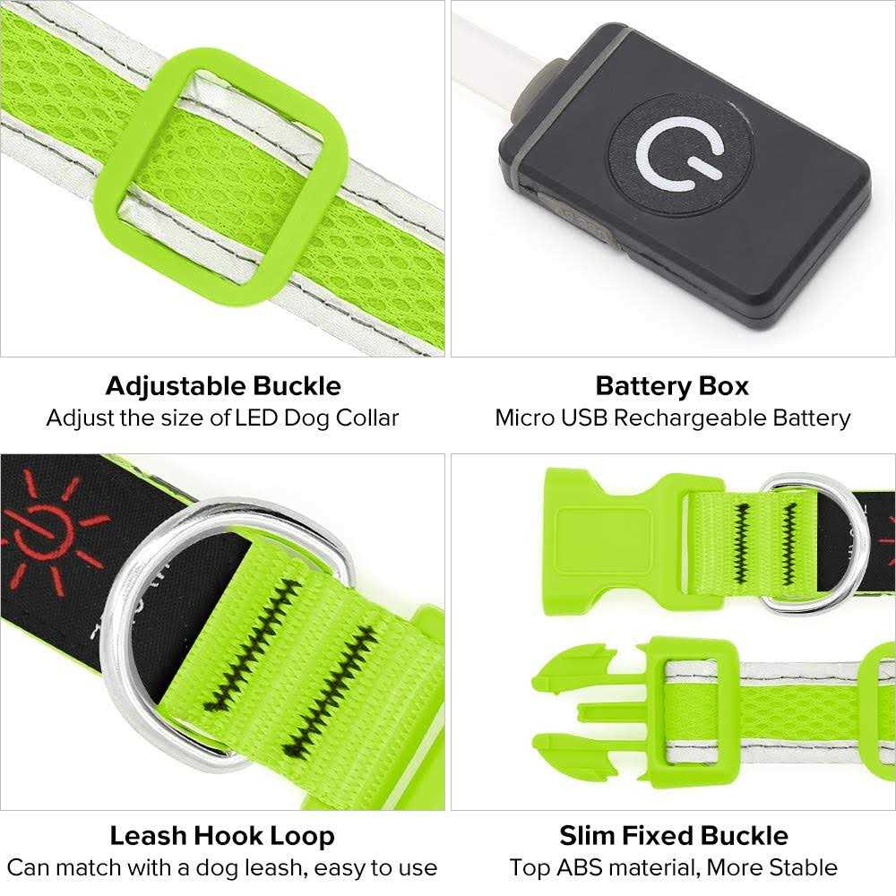 USB Rechargeable LED Dog Collar S892220