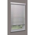 Cordless Faux Wood Blind, White, 65-3/4x22 D398