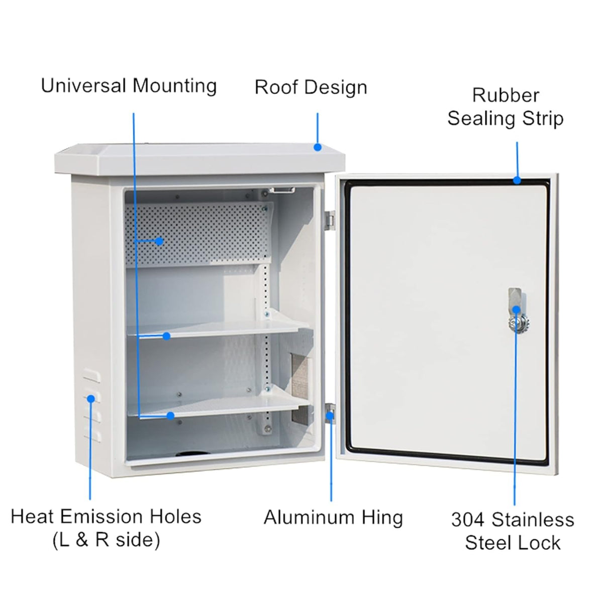 Outdoor Stainless Steel Junction Box IP55 with Mounting Plate X77842