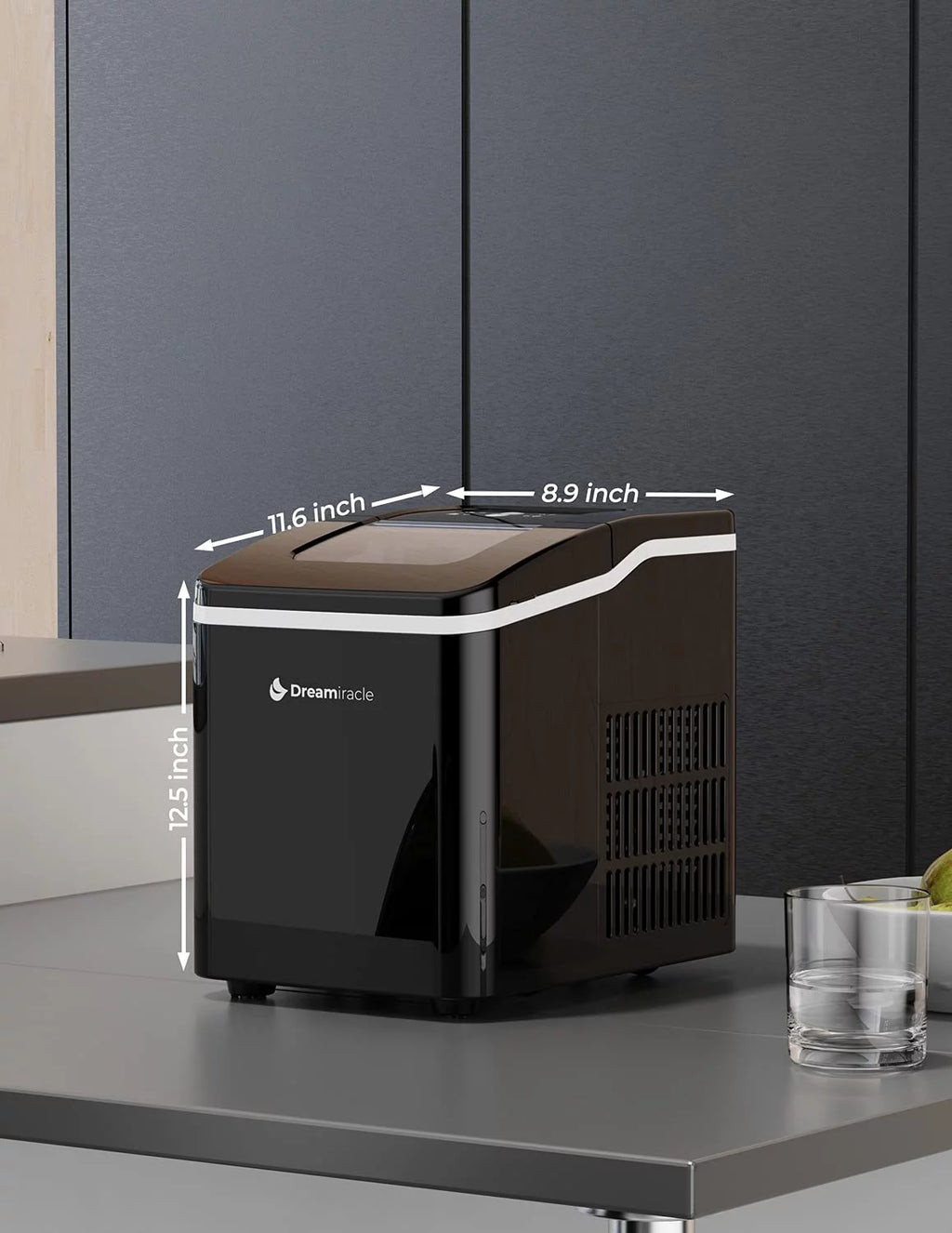 Countertop Ice Maker 2 Ice Sizes 28 lbs Self-Clean S61201