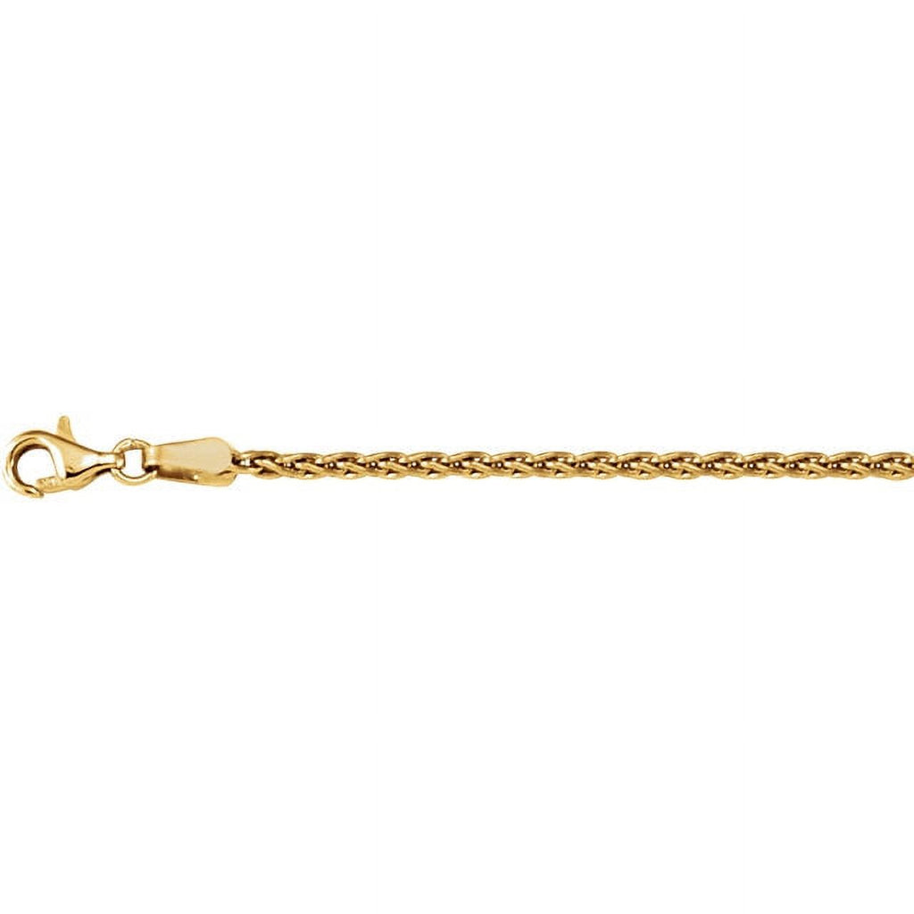 18K Yellow Gold 1.9mm Wheat 18" Chain J1062