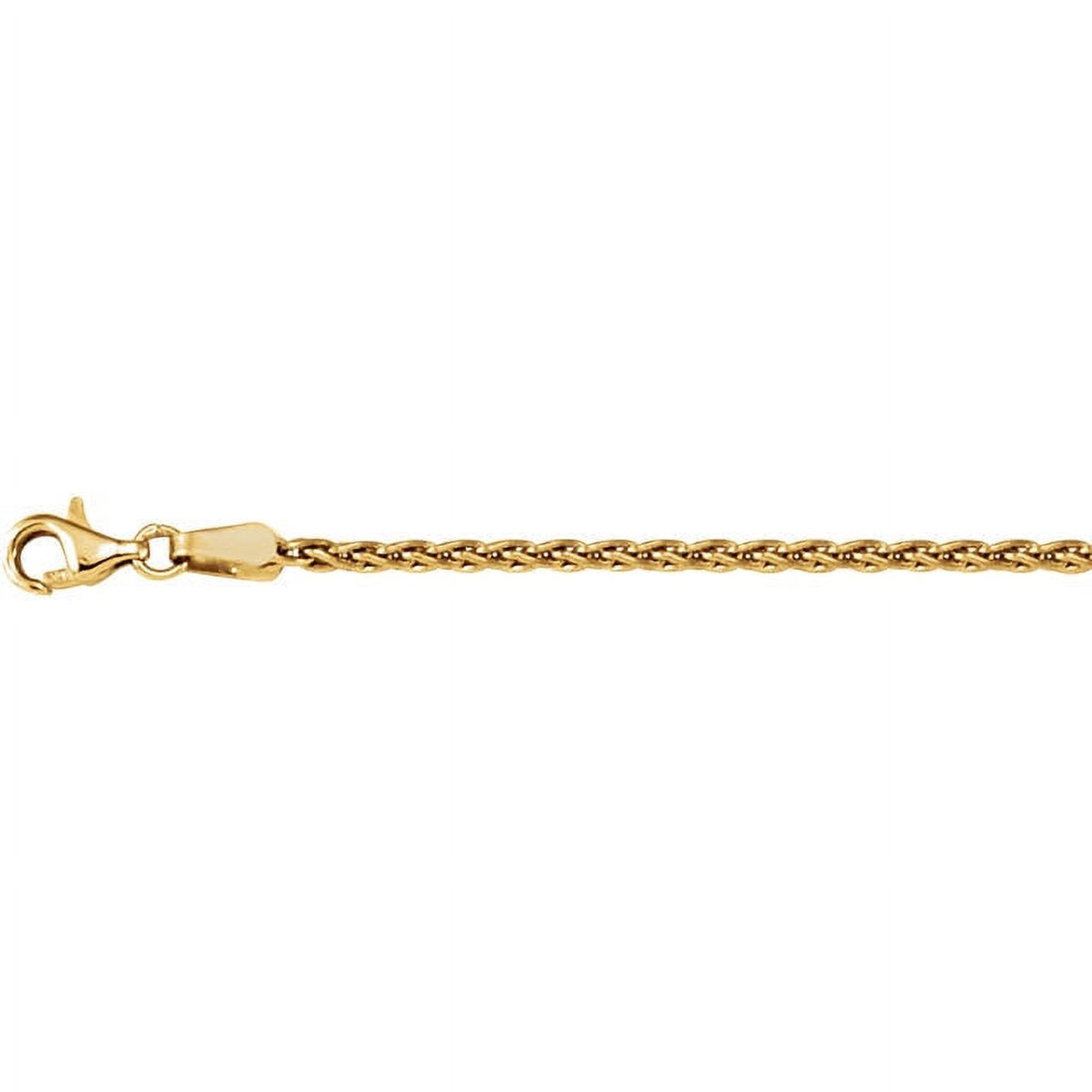 18K Yellow Gold 1.9mm Wheat 18" Chain J1062