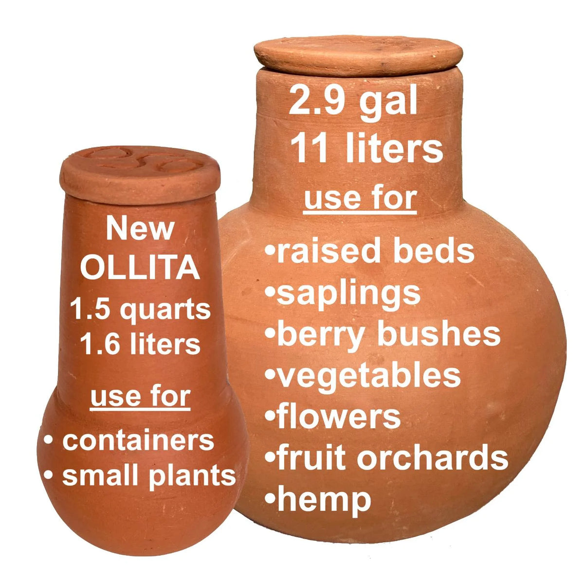 Terra Cotta Watering Pot, Medium, 1.5 Qt W956