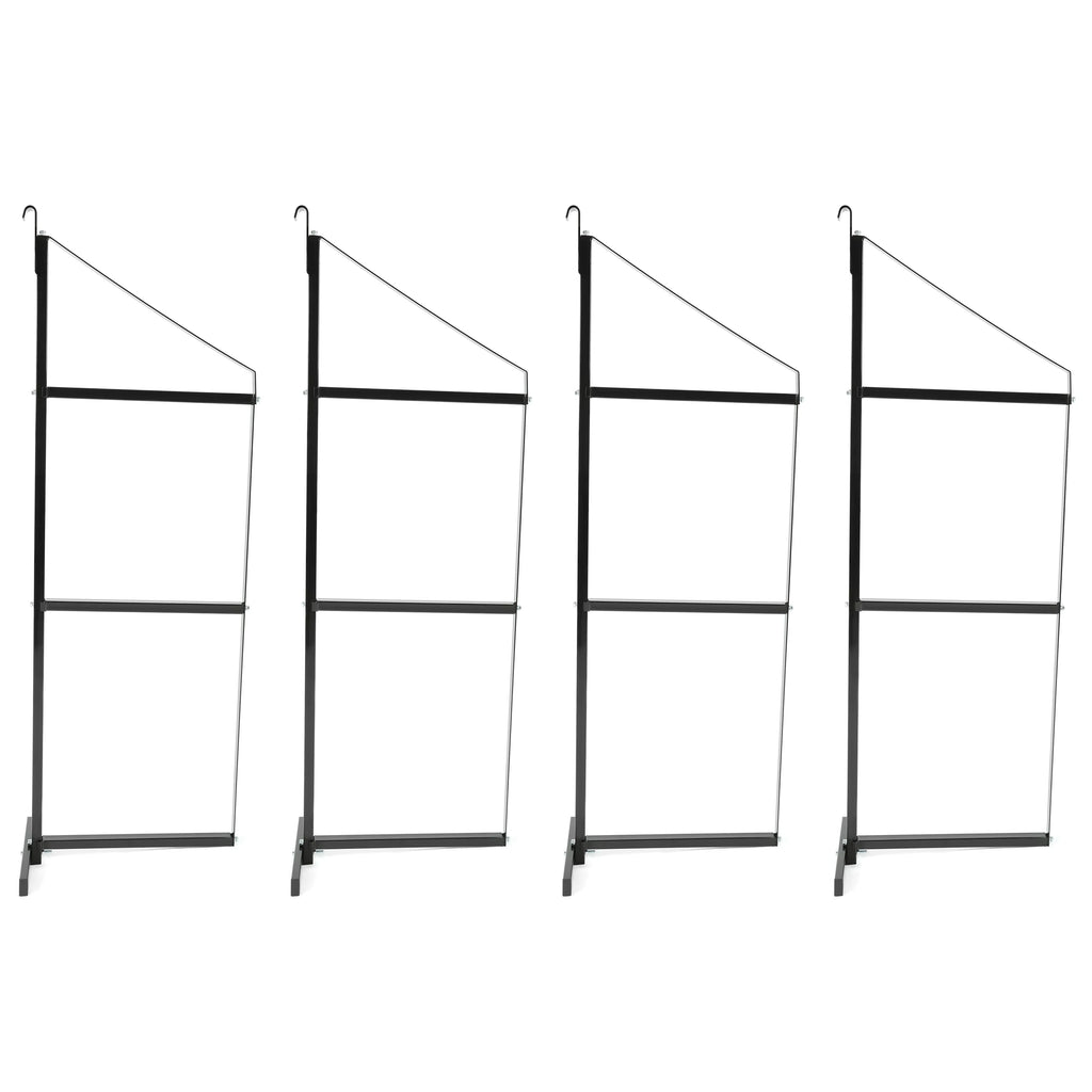 3 Tier Shipping Container Shelving Bracket 18" x 60" Black J1246