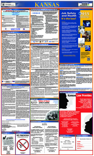Kansas Federal Labor Law Poster B611317