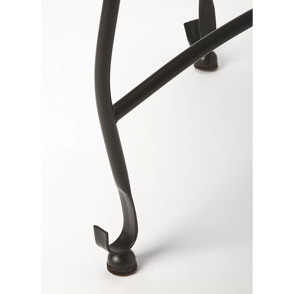 Silver Square Metal Tray Table J73307