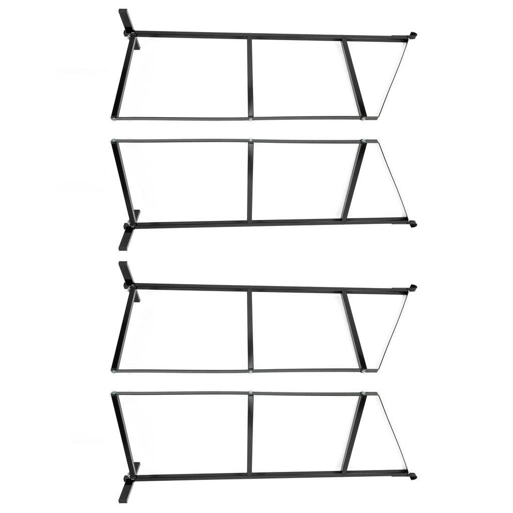 3 Tier Shipping Container Shelving Bracket 18" x 60" Black J1246