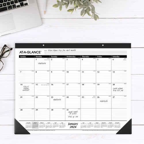 2024 Monthly Desk Pad Calendar 21 3/4 x 17 R34355