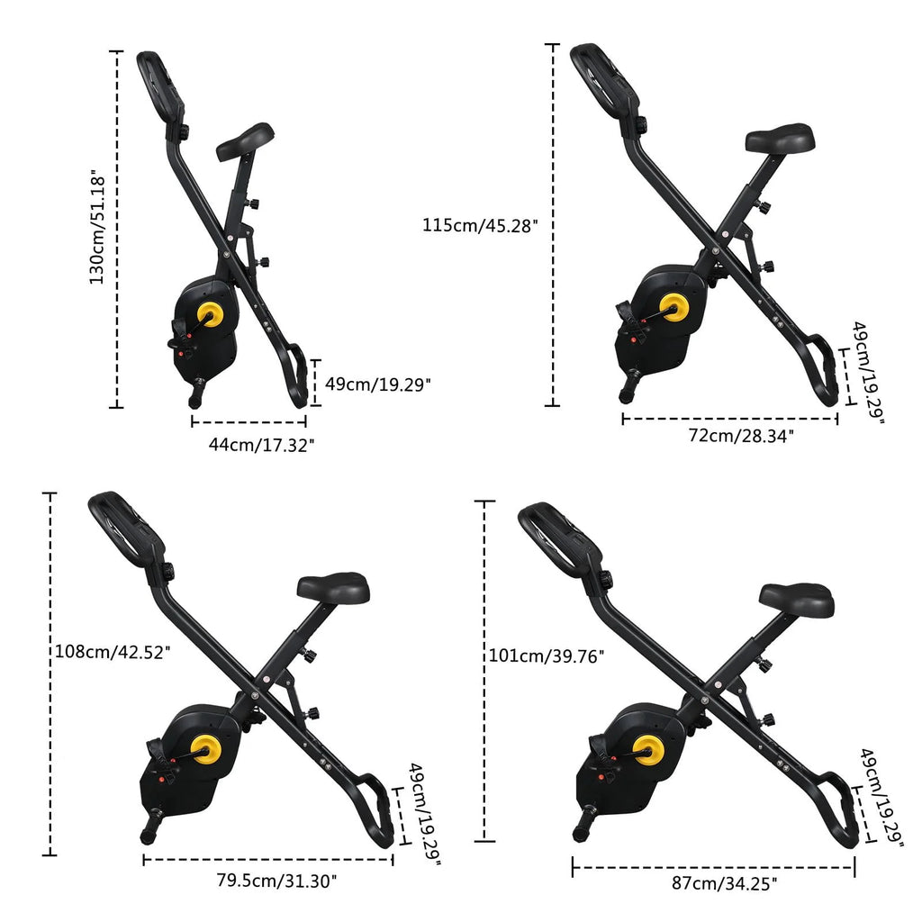 Folding Magnetic Stationary Exercise Bike L3438