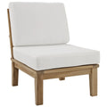 White Wood Outdoor Patio Teak Sofa H1935