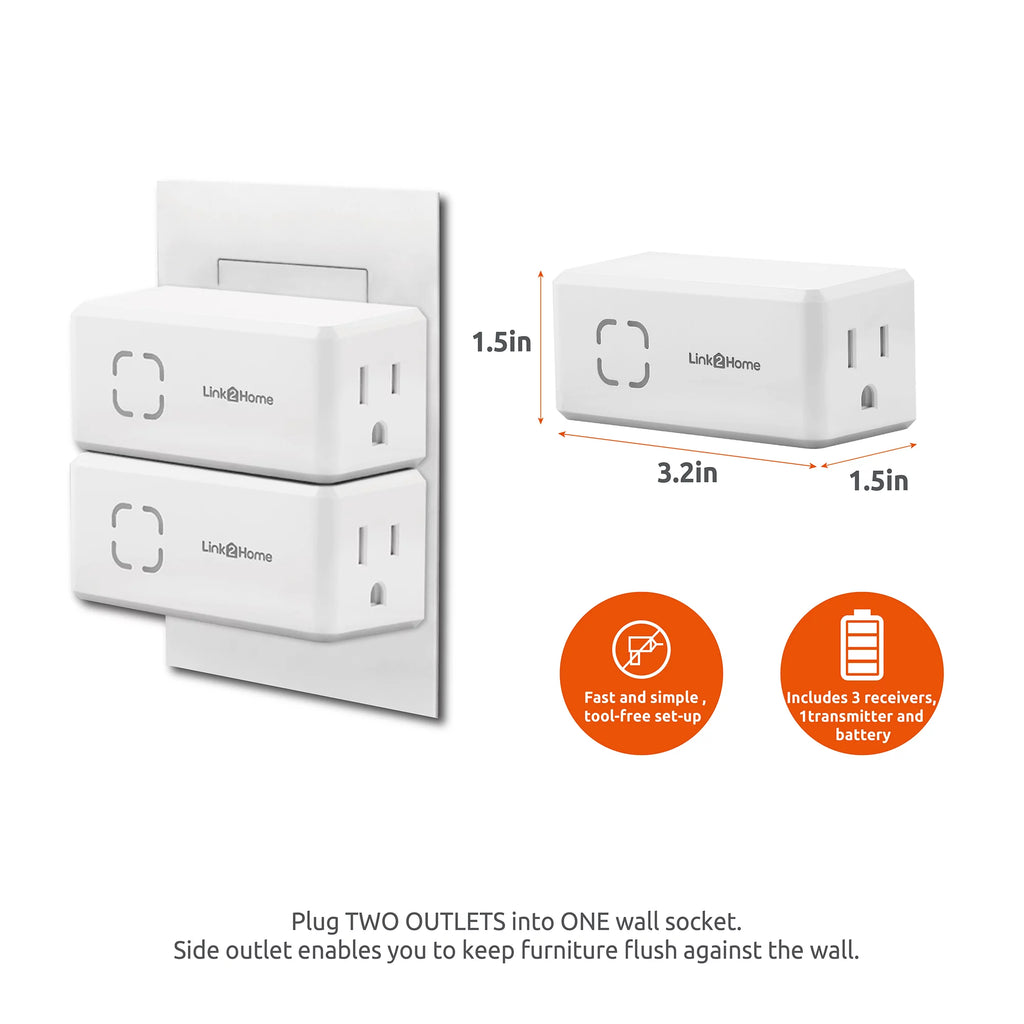 Wireless Remote Control Outlet Switch with Countdown Timer U89876