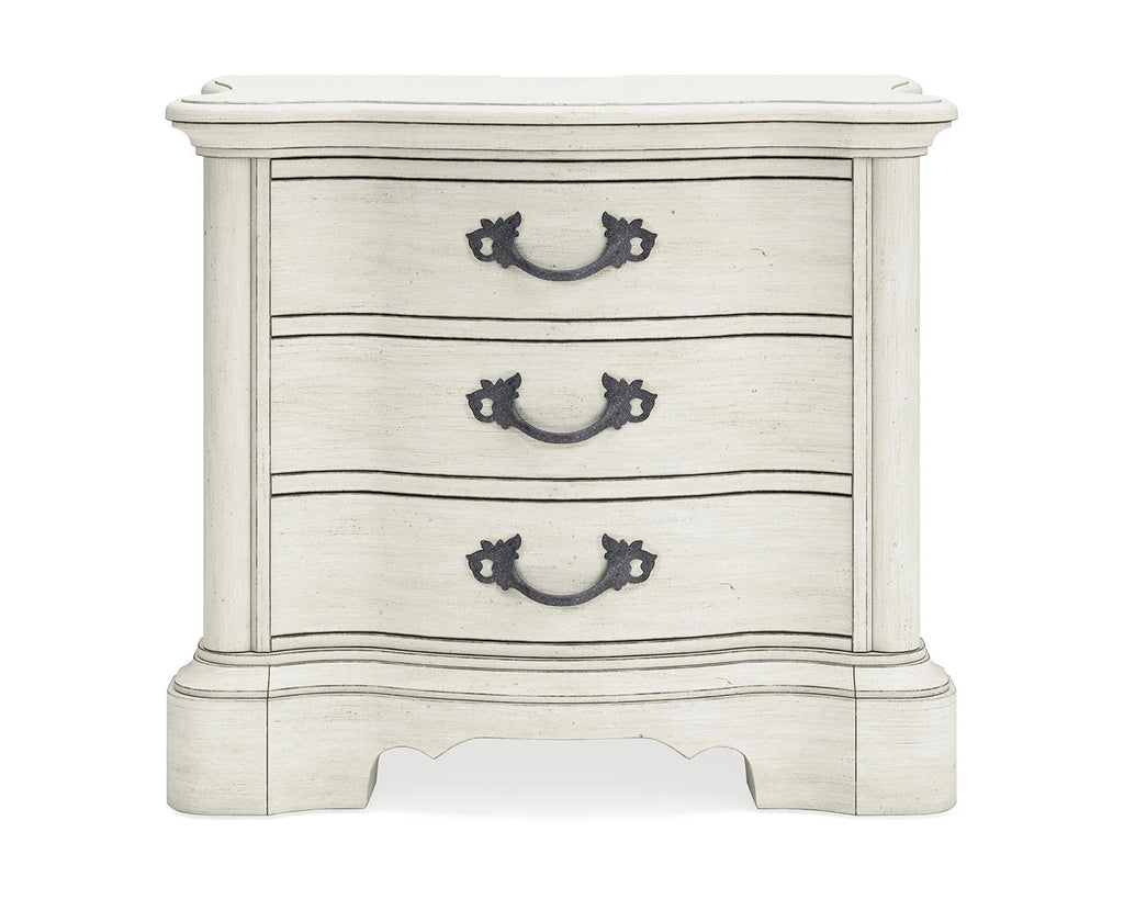 Antique White 3 Drawer Nightstand M78763
