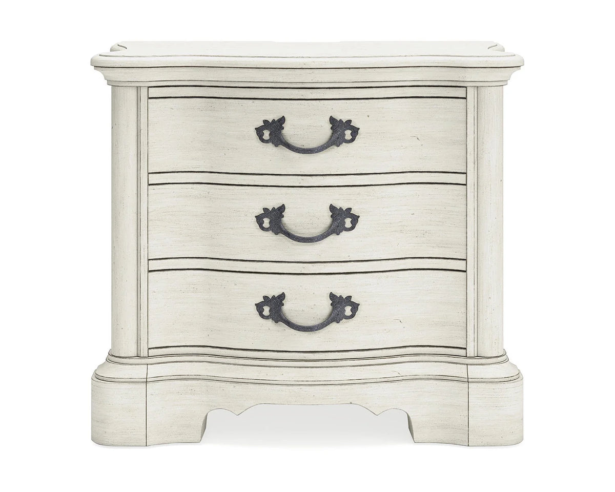 Antique White 3 Drawer Nightstand M78763