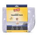 Washable Training Pads Size 2 Pack Gray with Paw Prints N1116