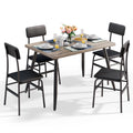 Dining Table Set for 4 Gray E6732