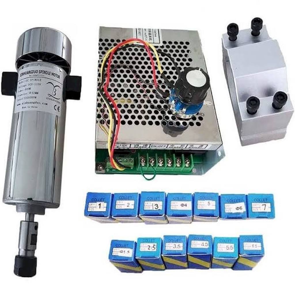 800W CNC Spindle Motor Kit with Power Supply V25074