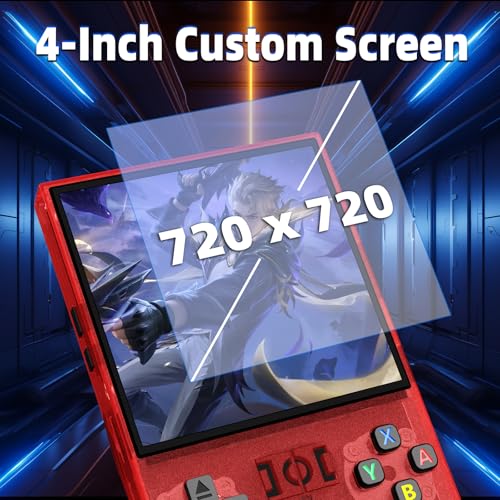Black 4.0 Inch IPS Screen 64GB Retro Handheld Game Console U3955