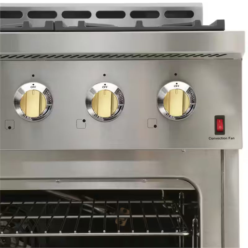 36 in. 5.5 cu. ft. Gas Range with Convection Oven H293679