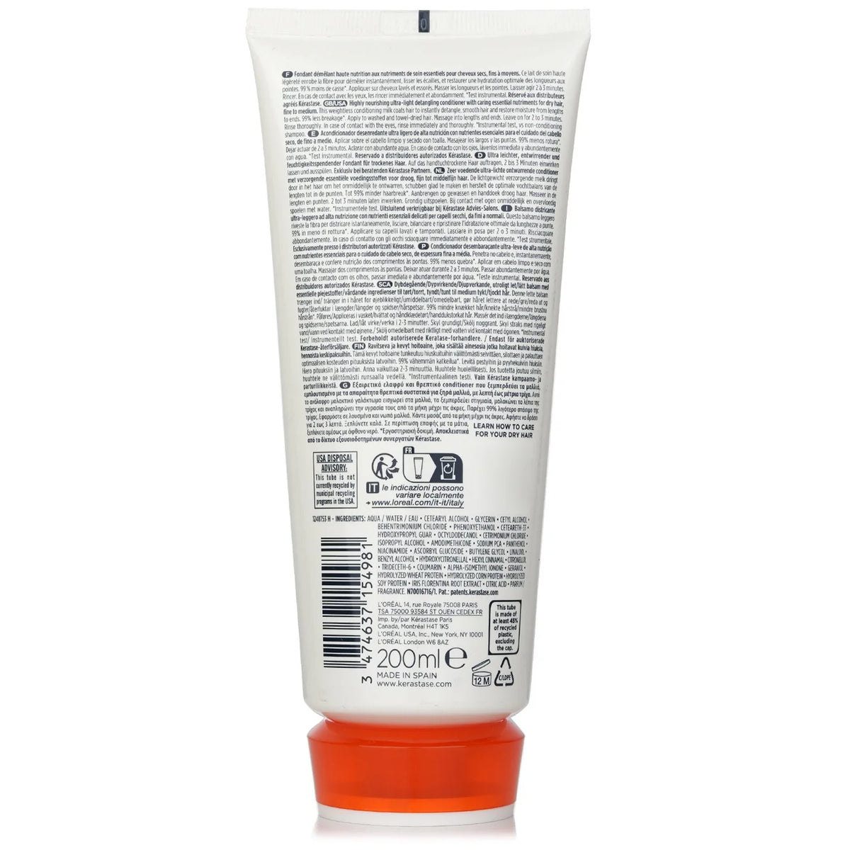 Ultra-Light Detangling Conditioner for Dry Hair, 200ml Y27082