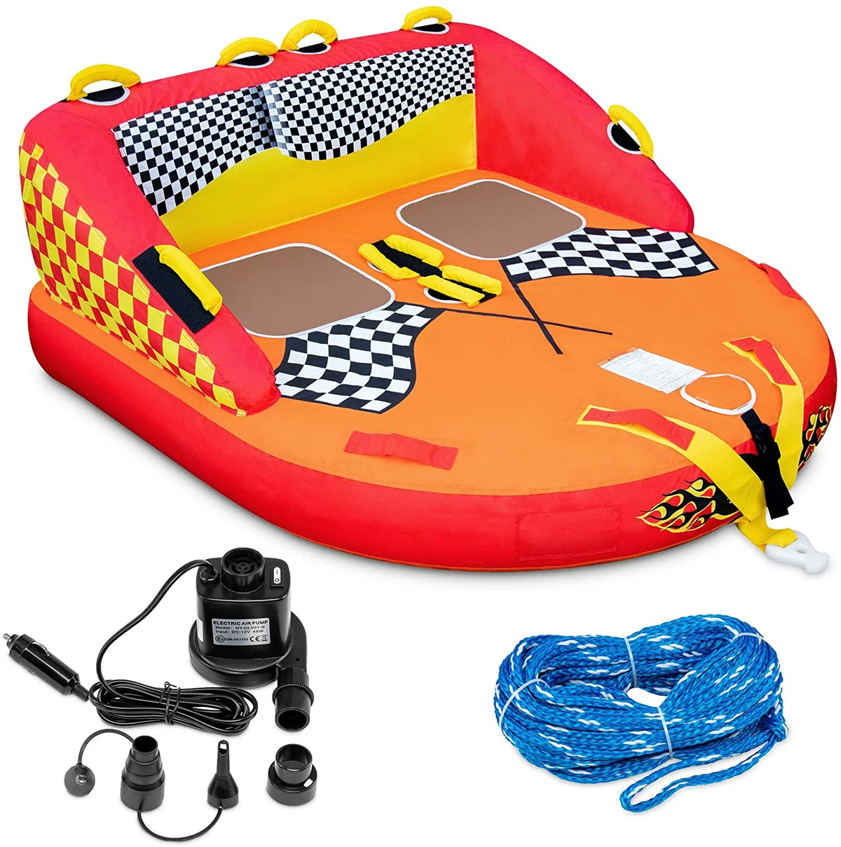 Red Towable Water Tube, 2 Seats M8029