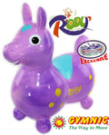 Purple & Pink Swirl Inflatable Bounce & Ride Horse M560