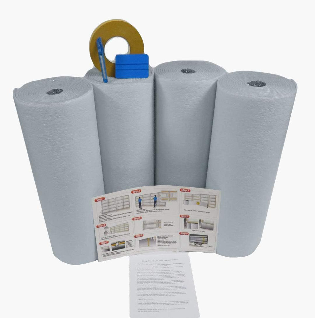 Reflective White Garage Door Insulation Foam Core Kit Q53814